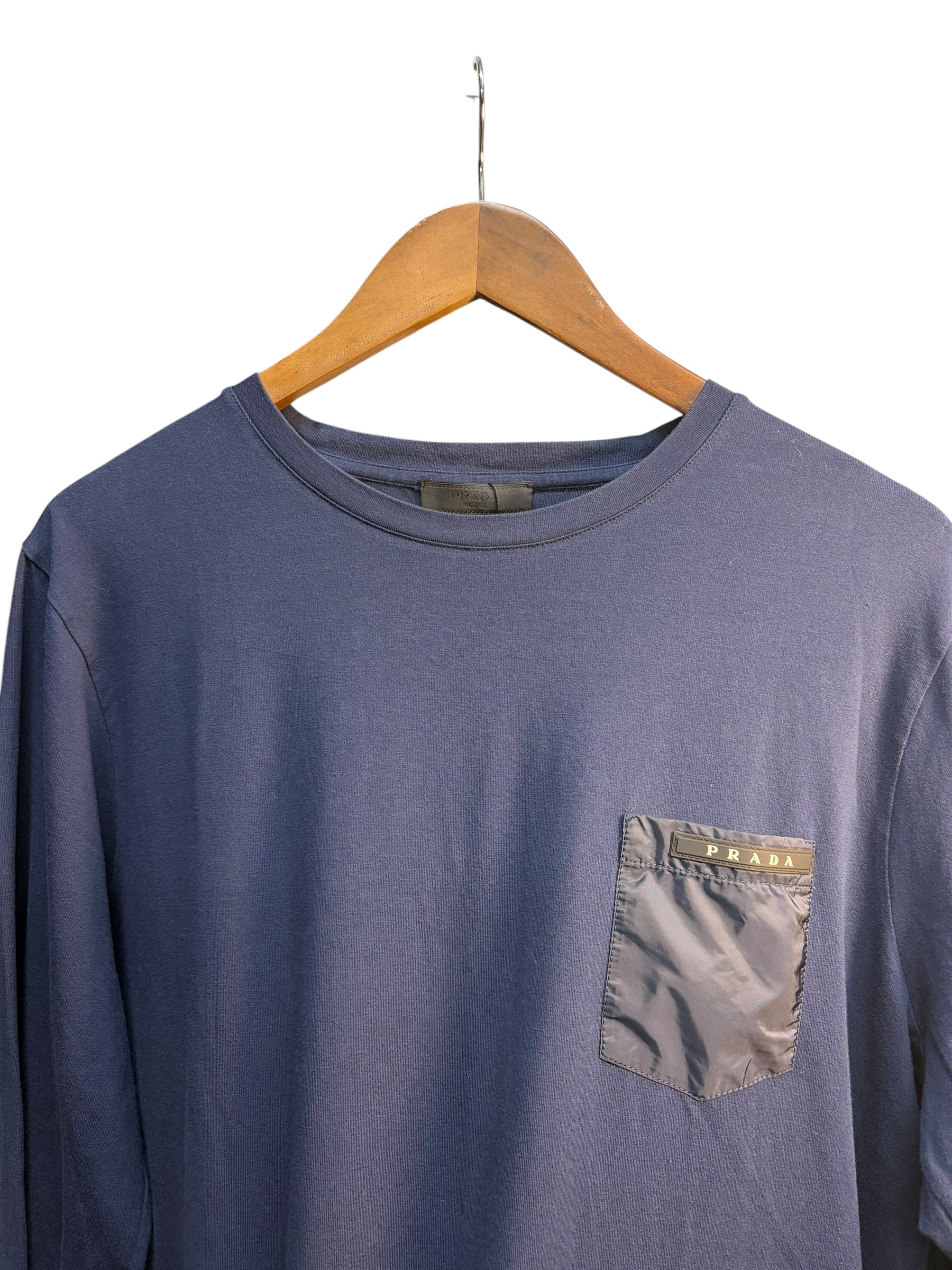 Prada Navy Full Sleeves T-Shirt