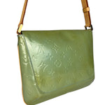 Louis Vuitton Monogram Vernis Green Thompson Shoulder Bag