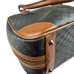 Gucci Vintage Micro GG Black/Brown Supreme Satchel Hand Bag