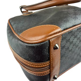 Gucci Vintage Micro GG Black/Brown Supreme Satchel Hand Bag