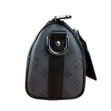Louis Vuitton Black Monogram Keepall Bandouliere 25