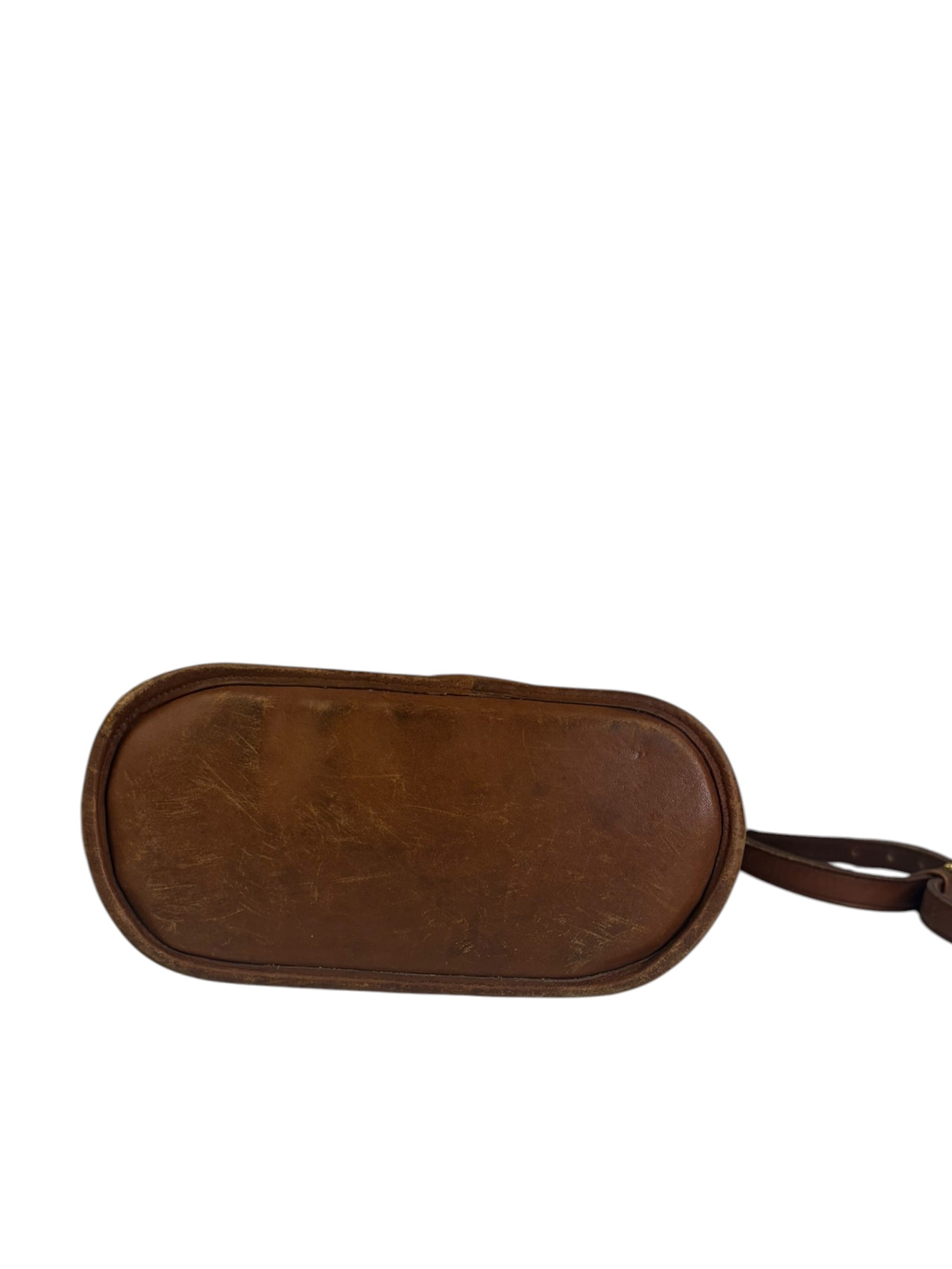 Coach Vintage Brown Leather Legacy Zip Crossbody Bag