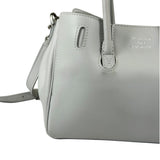 Balenciaga White Leather Bel Air Carry All Handbag