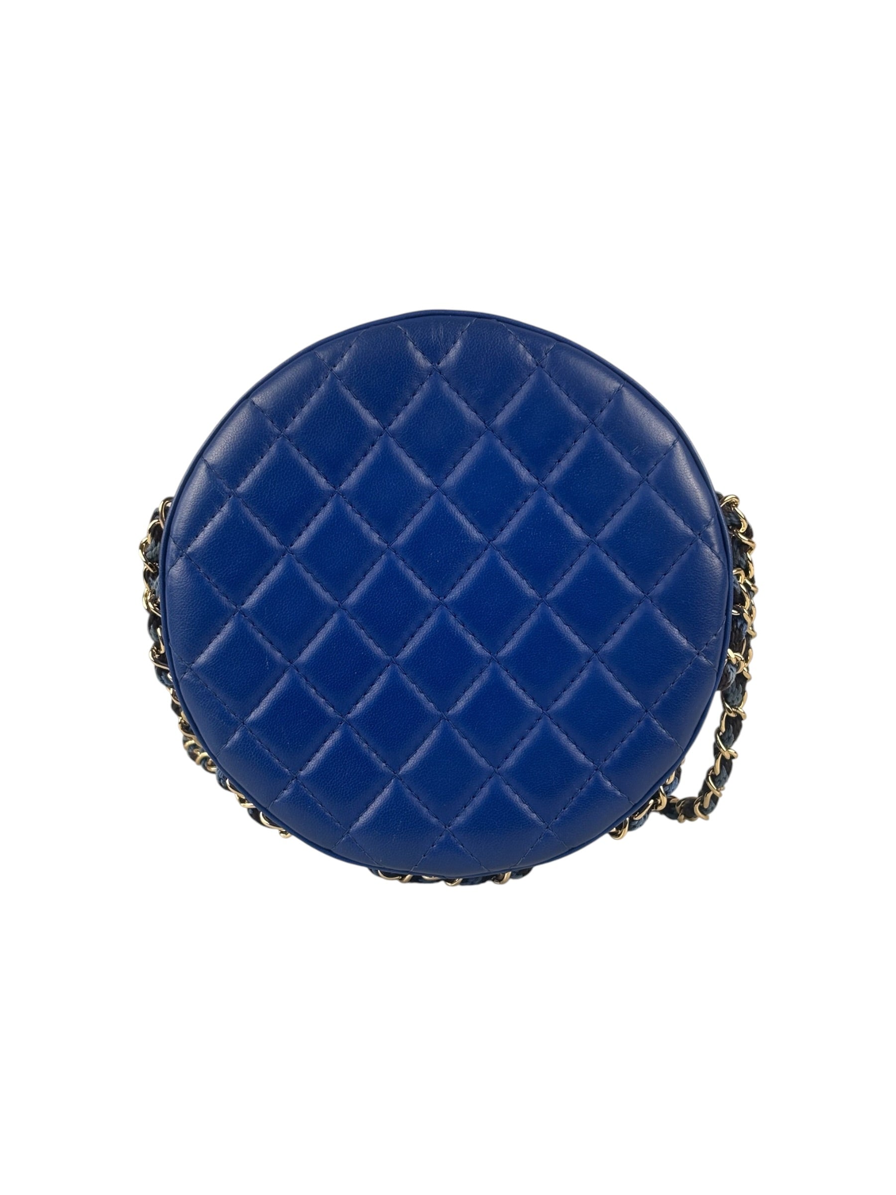 Chanel Limited Edition Lifesaver Round Crossbody Navy/Black 2017