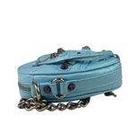 Balenciaga Blue Leather Le Cagole Mini Heart Crossbody