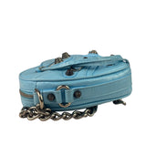 Balenciaga Blue Leather Le Cagole Mini Heart Crossbody