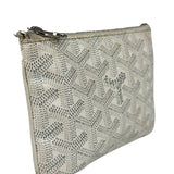 Goyard White Senat Mini Pouch