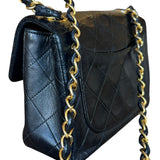 Chanel Black Leather Classic Mini Flap Bag ‘94-‘96