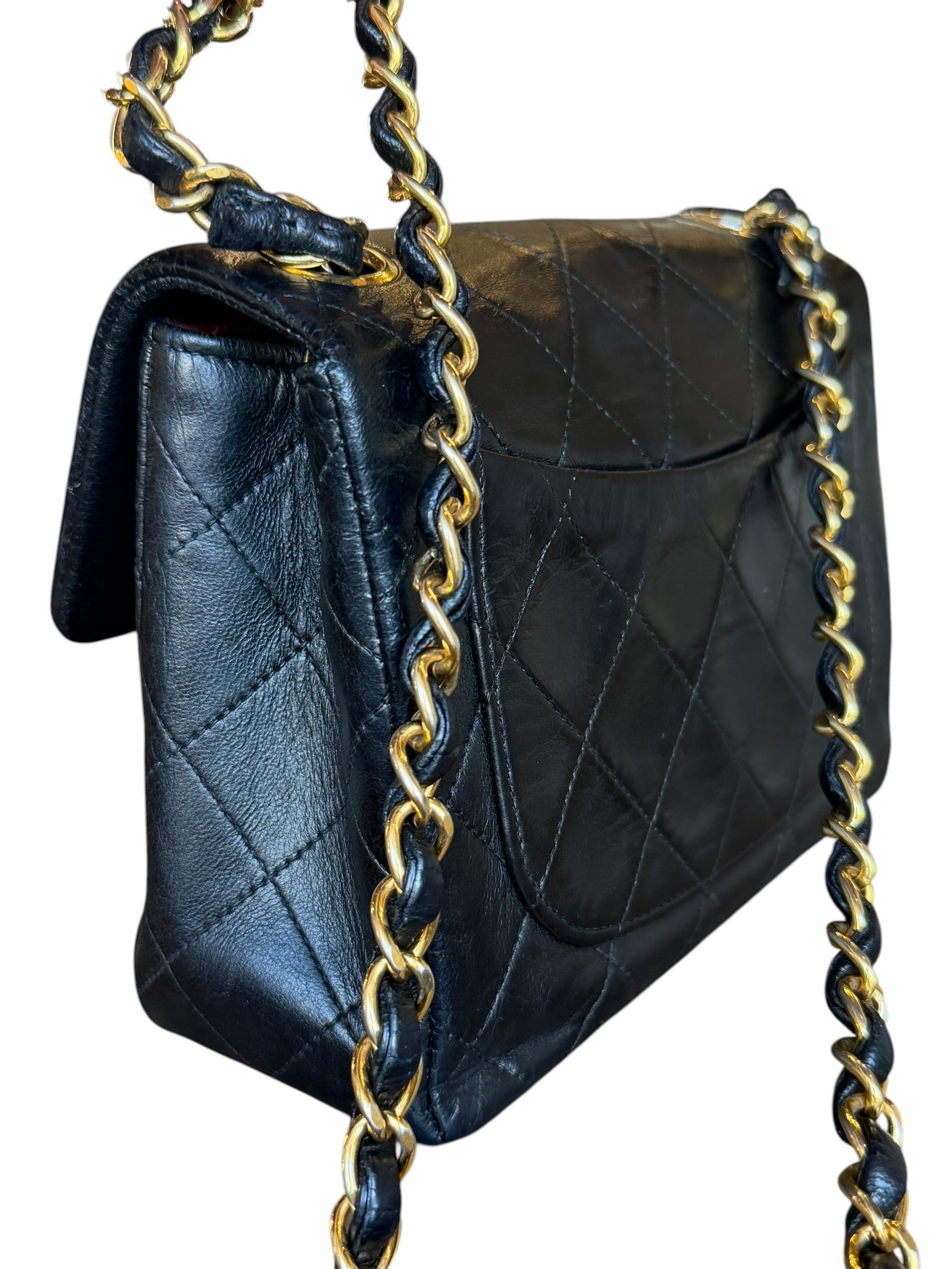 Chanel Black Leather Classic Mini Flap Bag ‘94-‘96