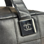 Chanel Black Chocolate Bar Bowling Hand Bag - 2003