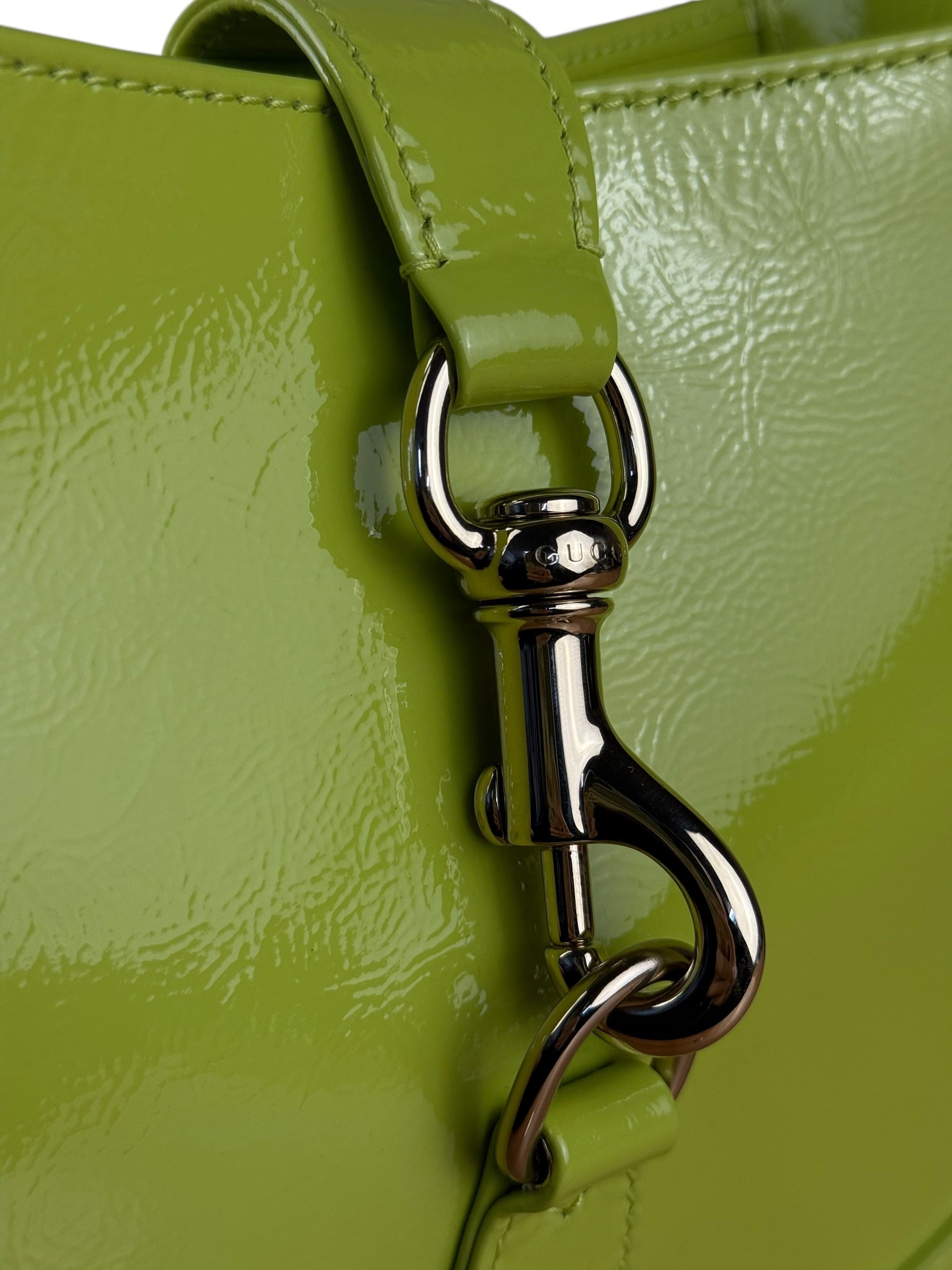 Gucci Jackie Green Medium Leather Shoulder Bag