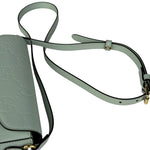 Gucci GG Super Mini Leather Shoulder Bag Pale Blue