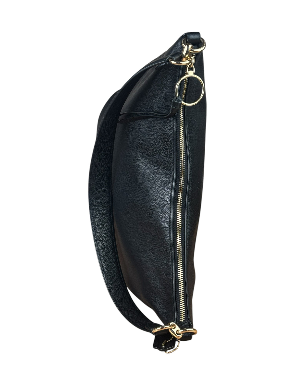 Coach Black Pebbled Leather Laurel Hobo Bag