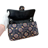 Chanel Lipstick Black Satin Single Flap Bag 2005