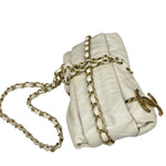 Chanel White Quilted Leather Midnight Swim Baluchon Clutch 2012