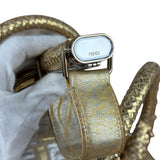 Fendi Metallic Gold Spy Shoulder Bag