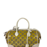 Louis Vuitton Yellow Monogram Bouclettes Speedy Round Handbag Spring 2012