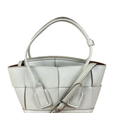 Bottega Veneta Cream Leather Mini Arco Two-Way Bag