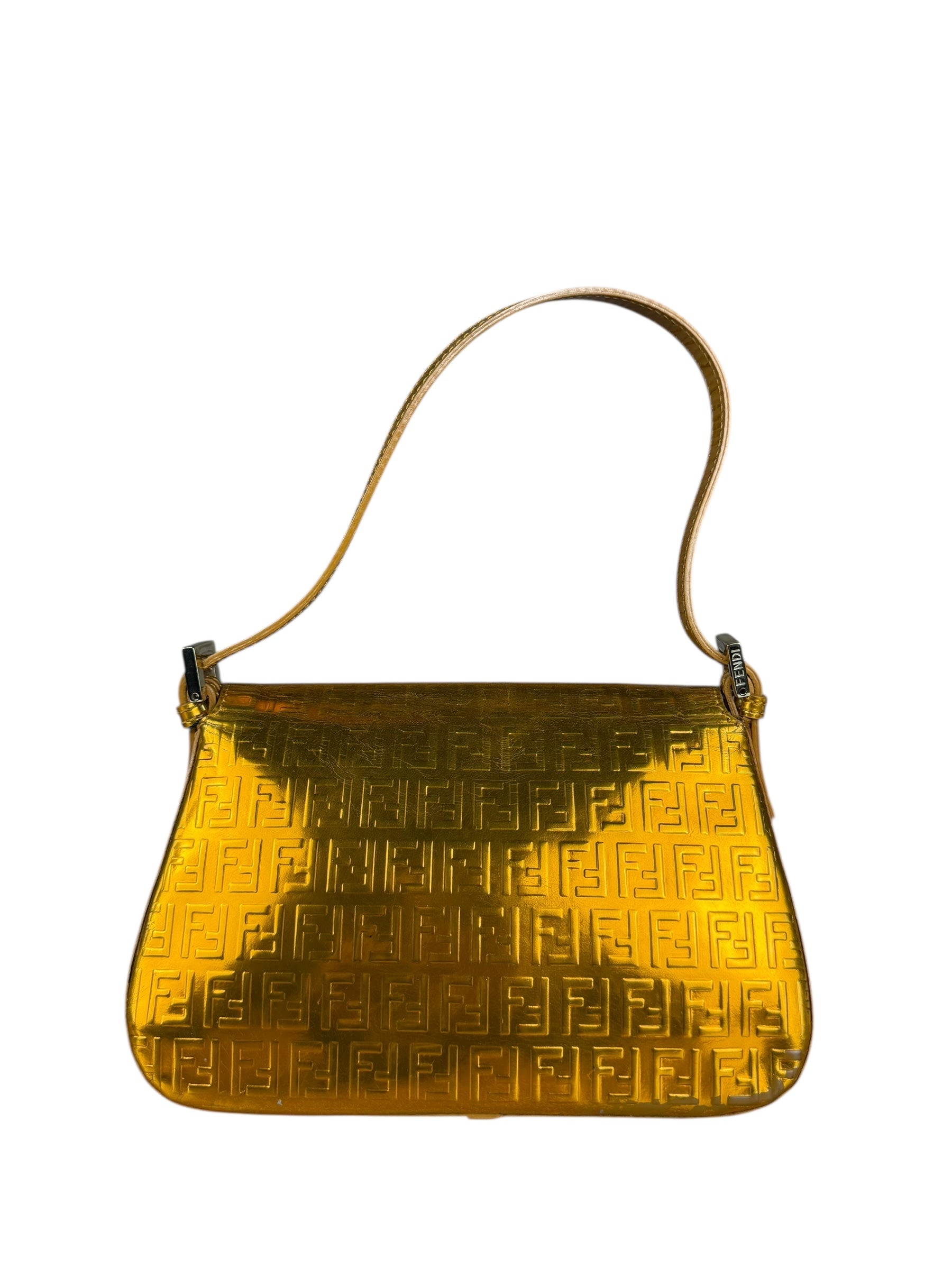 Fendi Metallic FF Mini Mamma Baguette
