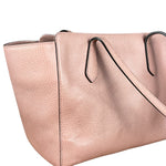 Gucci Pebbled Leather Swing Tote Pink