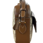 Gucci Brown Leather GG Horsebit Camera Bag 1955