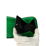 Comme Des Garcons Green Zip Around Wallet