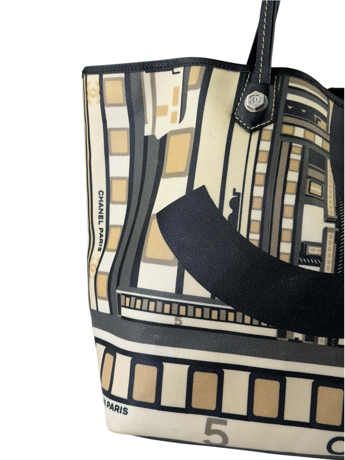 Chanel Colorblock Leather Le Train Shopping Tote 2006