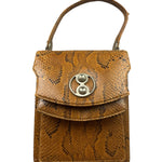 Vintage Snakeskin Top Handle Bag