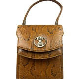Vintage Snakeskin Top Handle Bag