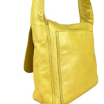 Chanel CC 1997 Chartreuse Leather Flap Shoulder Bag