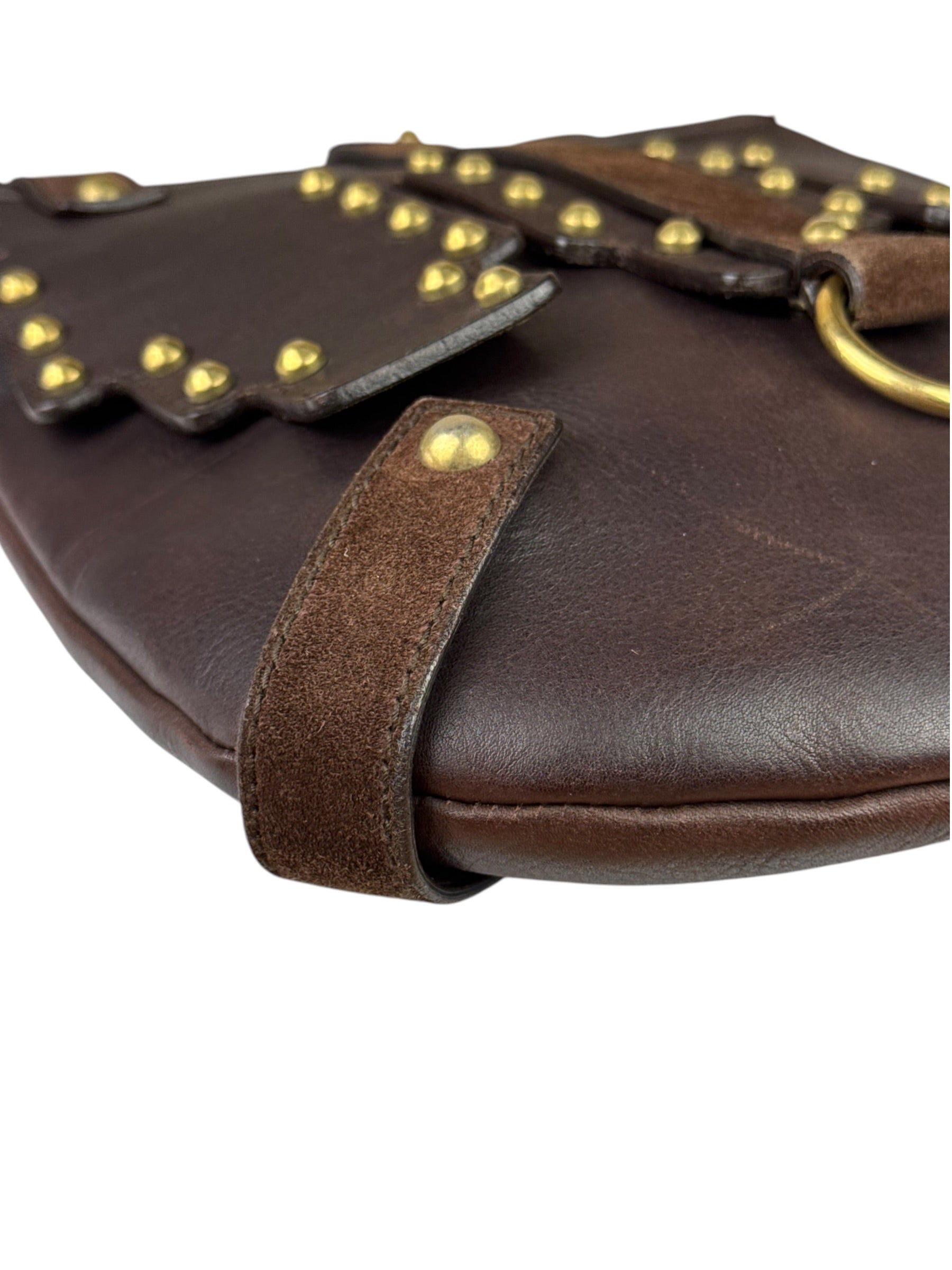 Yves Saint Laurent Tan Brown Messenger Bag