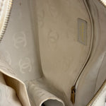 Chanel White CC Lambskin Wild Stitch Handbag 2003