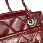 Chanel Red Patent Leather Chain Shoulder Bag 2012