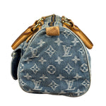 Louis Vuitton Vintage Denim Leather Trim Monogram Neo Speedy 30