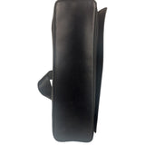 Ferragamo Vintage Black Leather Flap Shoulder Pochette