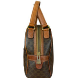 Celine Vintage Leather Macadam Dome Hand Bag