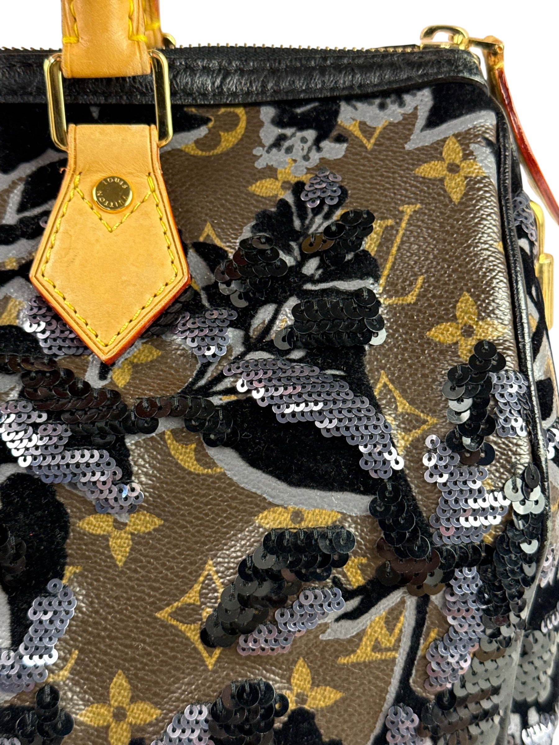 Louis Vuitton Limited-Edition Monogram Fleur De Jais Speedy 30