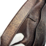 Prada Vintage Brown Leather Cervo Antik Messenger Bag