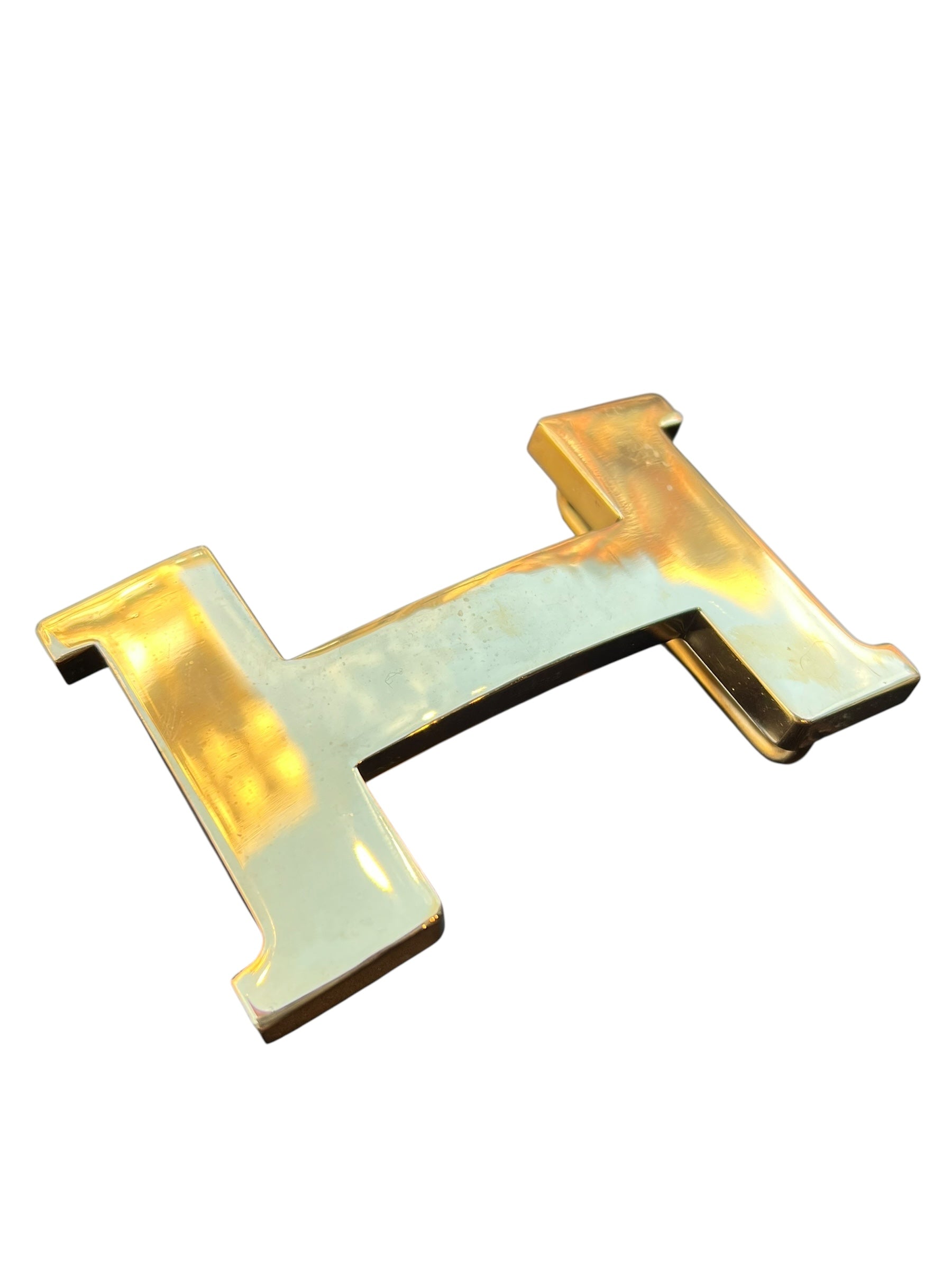Hermes H Constance Polished Belt Buckle Gold