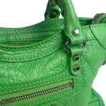 Balenciaga Green Leather Small Le City Two-Way Bag