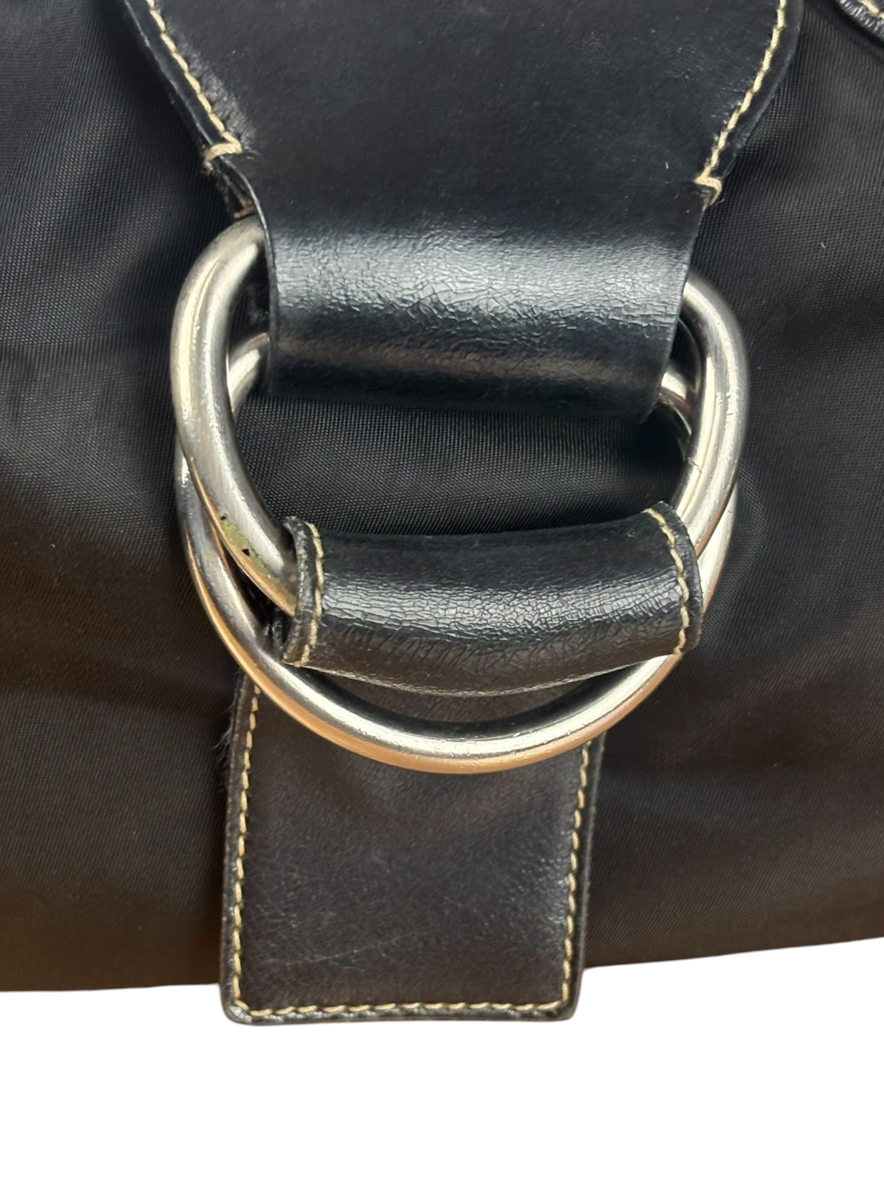 Prada Black Nylon Tessuto Shoulder Bag