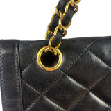 Chanel Black Quilted Leather Double Flap Small Bag
