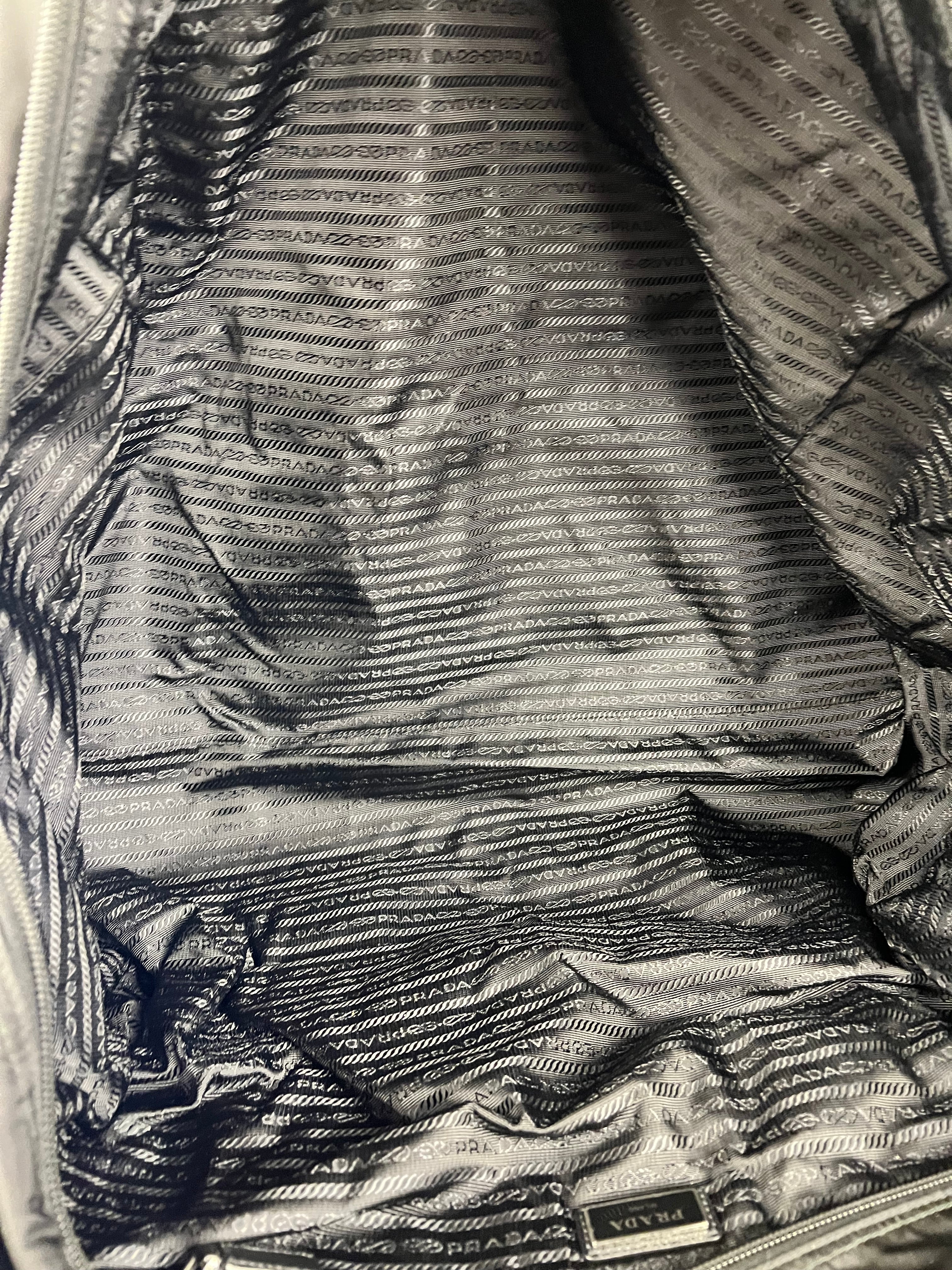 Prada Nylon Duffle Bag Black