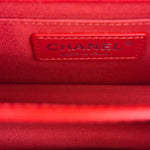 Chanel Red Calfskin Small Box Flap 2017