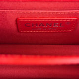 Chanel Red Calfskin Small Box Flap 2017