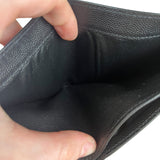 Yves Saint Laurent Leather Bi-Fold Wallet Black