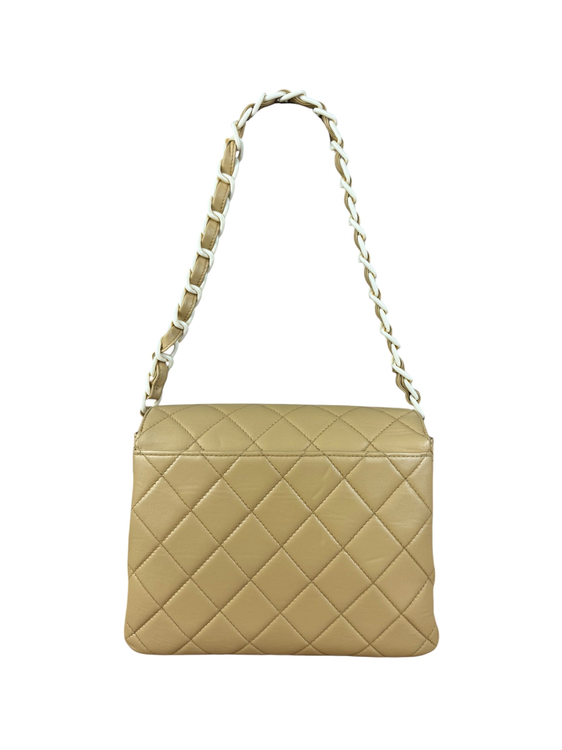 Chanel Acrylic Chain Quilted Flap Bag 1997