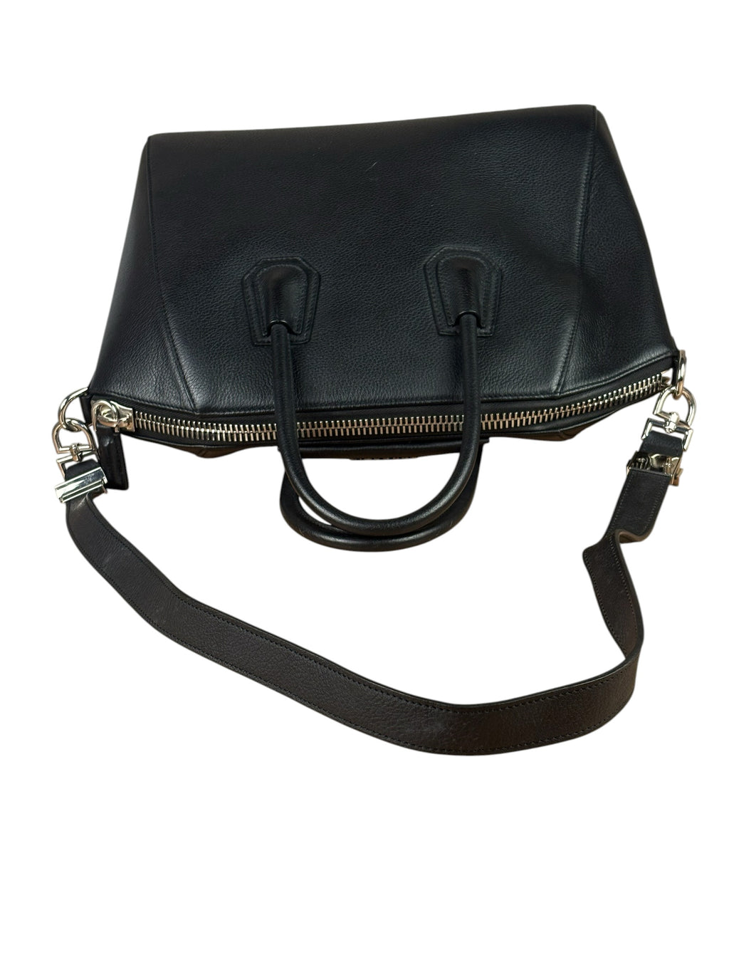 Givenchy Black Leather Antigona Medium Two-Way Bag