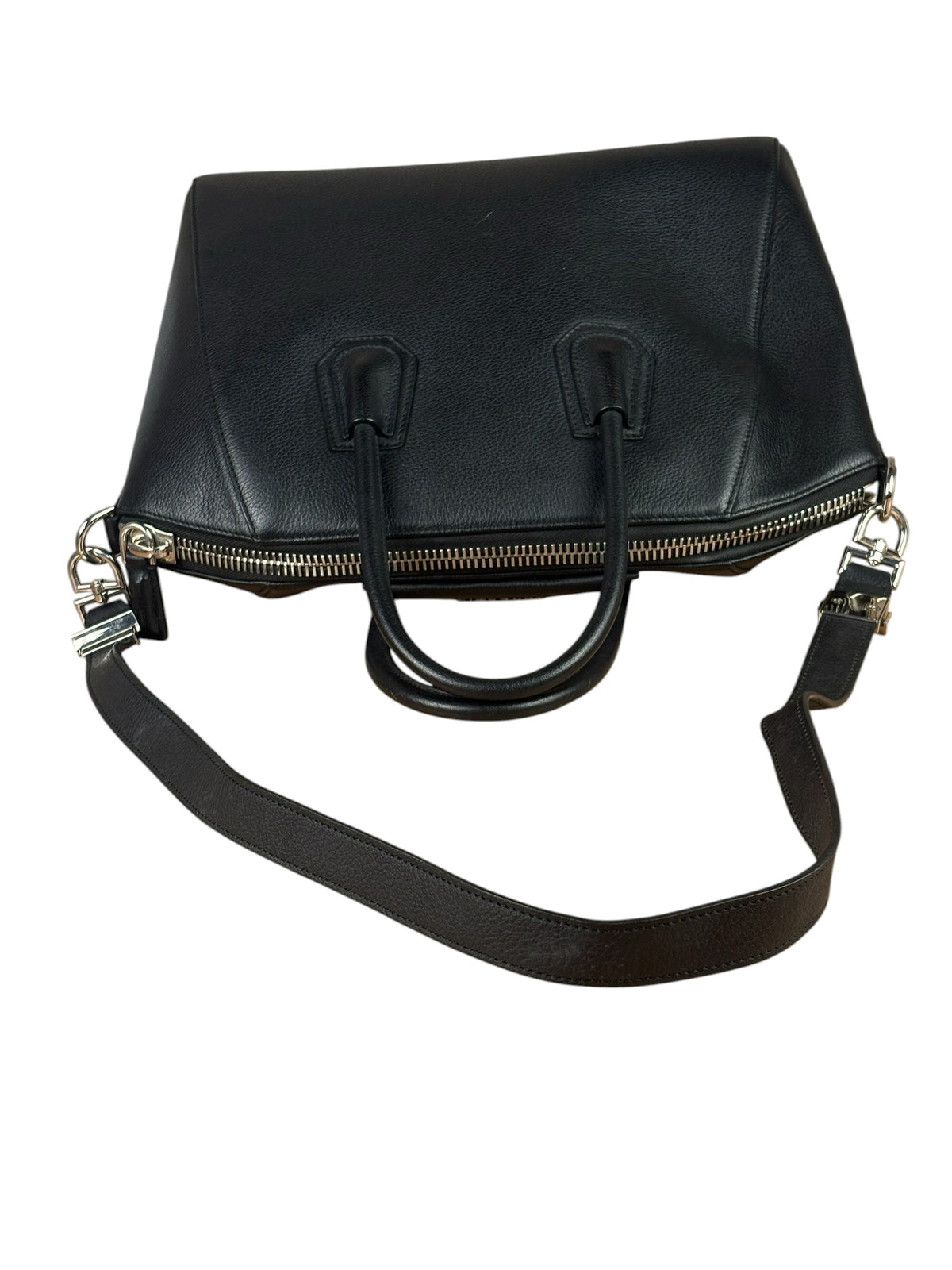 Givenchy Black Leather Antigona Medium Two-Way Bag