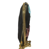 Tom Ford Black Satin Sequin Crossbody Bag